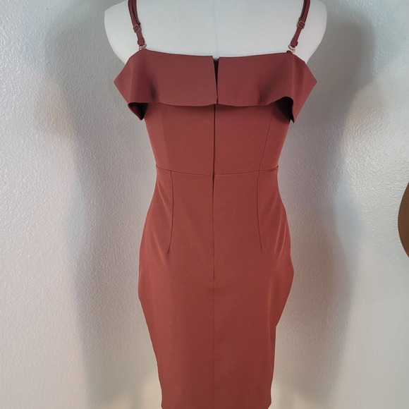 ONE ONE SIX NORDSTROM OFF THE SHOULDER SWEETHEART NECK COCKTAIL DRESS SI… - Picture 7 of 12